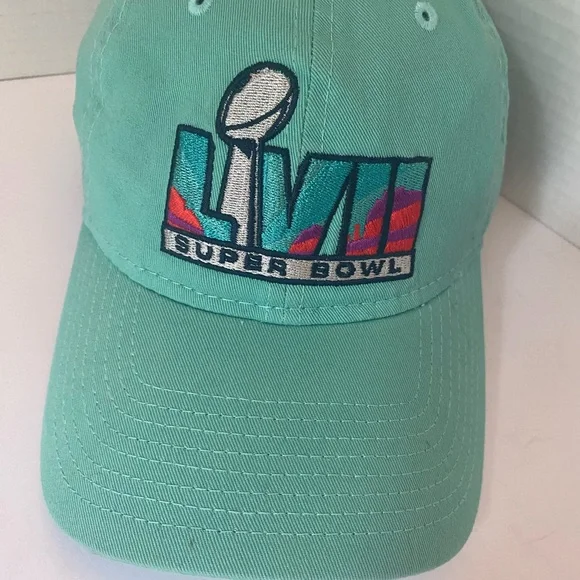 MENS KANSAS CITY CHIEFS SUPER BOWL CAP WINNER LVII  2023  AQUA & ORANGE PURPLE - Picture 8 of 8